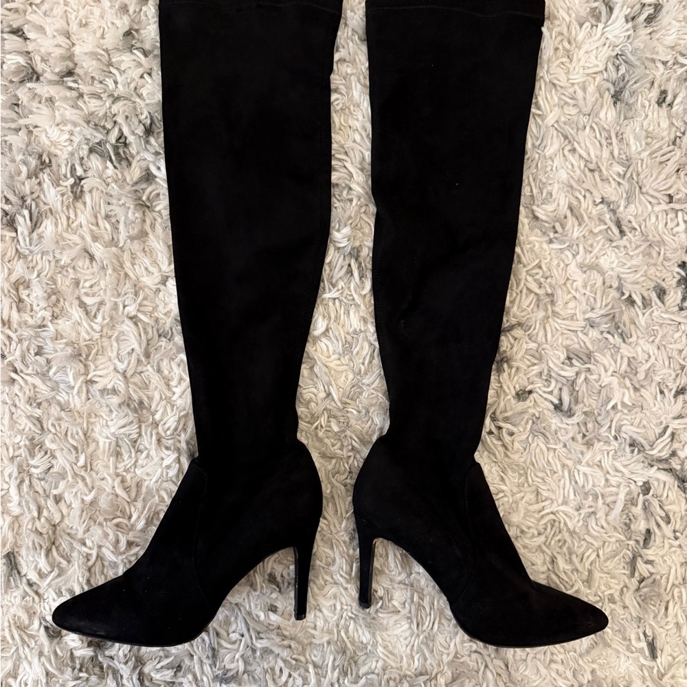 Joie Black Over-the-Knee Boots 11 inches with 4 inch heels- Size 38.5, 8 US